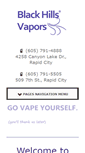 Mobile Screenshot of blackhillsvapors.com